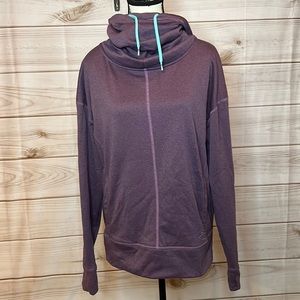 Women’s The North Face Hoodie Cowlneck Purple -Large -A2
